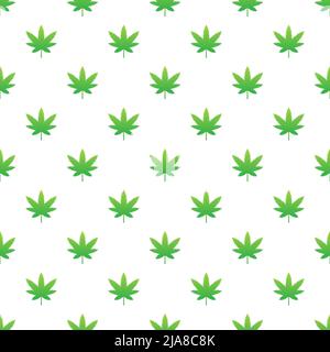 Creative cannabis leaf vector logo icon. Template for CBD Cannabidiol pattern. Vector illustration. Stock Vector