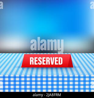 Reserved, great design for any purposes. Vector flat illustration. Sale vector illustration. Stock Vector