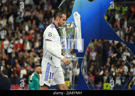 Paris, France. 28th May, 2022. Gareth Bale (Real Madrid) during the Uefa Champions League match between Liverpool 0-1 Real Madrid at Stade de France on May 28, 2022 in Paris, France. Credit: Maurizio Borsari/AFLO/Alamy Live News Credit: Aflo Co. Ltd./Alamy Live News Stock Photo