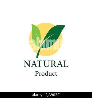 natural vector design.logo natural product Stock Vector