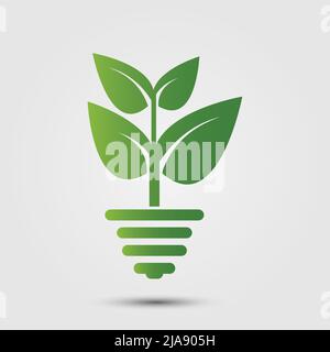 eco green energy concept,100 percent natural label. Vector illustration. Stock Vector