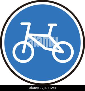 Bicycle sign icon. Editable vector. Stock Vector