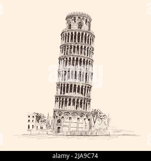 Leaning Tower Of Pisa, Drawing/illustration for sale by eamongilbertart -  Foundmyself