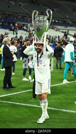 Daniel Carvajal of Real Madrid celebrates after scoring a goal to make ...