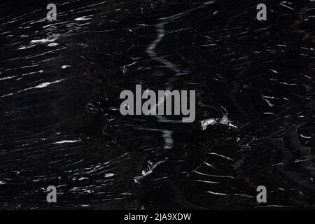 Perfect Imperial Black - marble, texture in stylish dark tone. Stock Photo