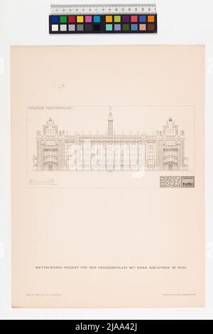 O. Wagner competition design for the Peace Palace The Hague Stock Photo ...