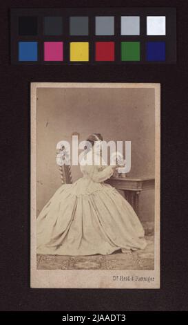 Friederike Bognár (18401914), actor. L. Haase & Co, Photographer Stock