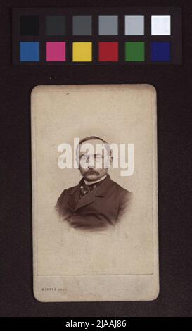Leopold Hasner von Artha (1818-1891), politician. Moritz Ludwig Winter (1824-1899), photographer Stock Photo