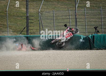 Mugello, Italy. 29th May, 2022. Qualifying for MotoGP Oakley Grand Prix of Italia at Mugello Circuit, Mugello, Italy, May 29, 2022 In picture: Clasificacion del Gran Premio Oakley de MotoGP de Italia en el Circuito de Mugello, Italia, 29 de Mayo de 2022 POOL/ MotoGP.com/Cordon Press Images will be for editorial use only. Mandatory credit: © MotoGP.com Credit: CORDON PRESS/Alamy Live News Stock Photo