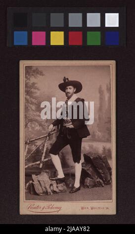 Anton Hammer von Nemesbany (1854-). Pokorny & Reuter, Photo Studio Stock Photo