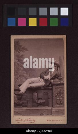 Anton Hammer von Nemesbány (1854-). Pokorny & Reuter, Photo Studio Stock Photo