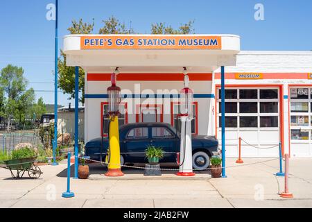 Pete's Gas Station Museum, Williams, Arizona, USA Stock Photo