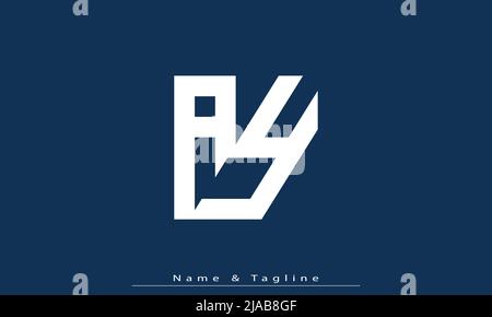 Alphabet letters Initials Monogram logo AY, YA Stock Vector