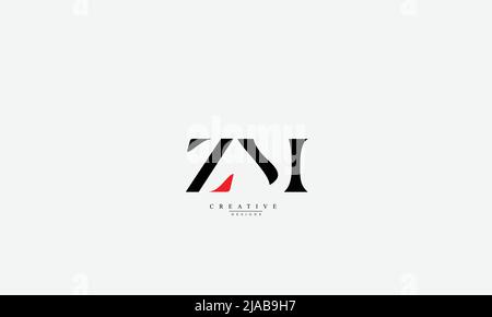 Alphabet letters Initials Monogram logo ZM MZ Z M Stock Vector