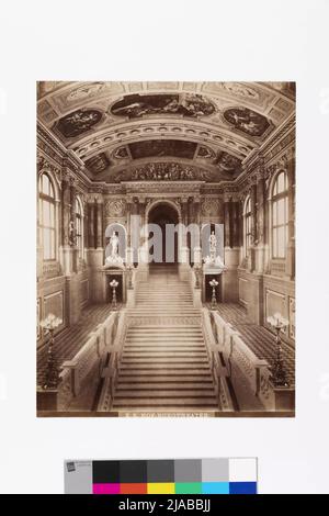 1st, University ring 2 - Burgtheater - Interior view - Right staircase. Unknown, photographer Stock Photo