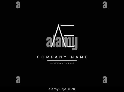Alphabet AE logo design, Creative vector logo icon design concept for business or company identity Stock Vector