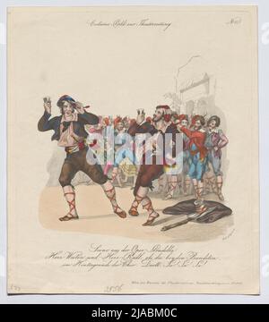 Scene from the Stradella opera. Mr. West and Mr. Radl as the Beyden ...