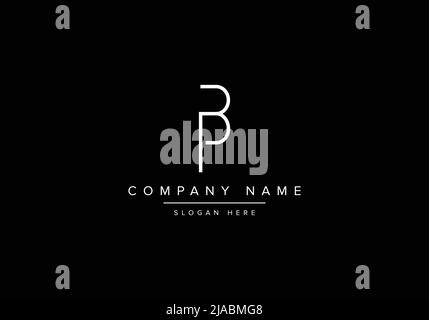 Alphabet letter monogram icon logo BP Stock Vector