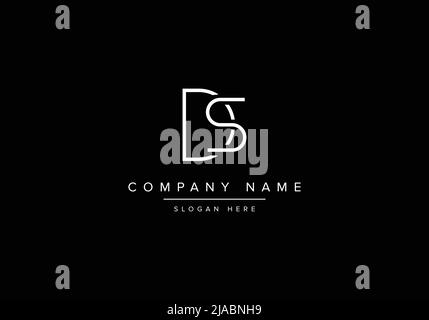 Alphabet letter monogram icon logo DS Stock Vector