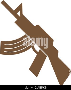 Firearms icon logo design illustration template vector Stock Vector