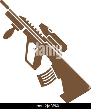 Gun, Firearms icon logo design illustration template vector Stock Vector