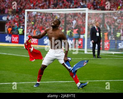 London, UK. 29th May, 2022. LONDON, ENGLAND - MAY 29:Keinan Davis during Championship Play -Off Final between Huddersfield Town and Nottingham Forest at Wembley Stadium, London, UK 29th May, 2022 Credit: Action Foto Sport/Alamy Live News Stock Photo