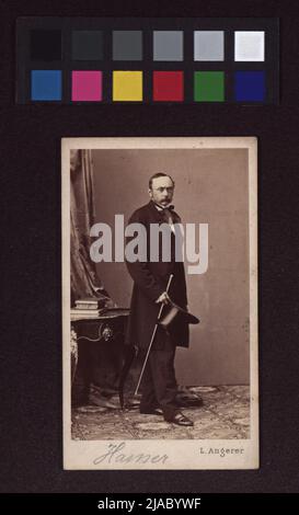 Leopold Hasner von Artha (1818-1891), politician. Ludwig Angerer (1827-1879), photographer Stock Photo