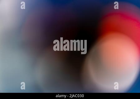 Fuzzy Background With Nice Bokeh In Red, Blue And Purple Stock Photo