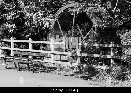 Old water wheel Stock Photo