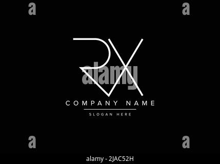 Creative Letters RX Logo Design Vector Template Stock Vector Image ...