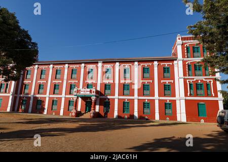 Tansen, Nepal - November 18, 2016: Tansen Durbar also known as Palpa Durbar and Museum. The Durbar is a grand palace in the town of Tansen. Stock Photo