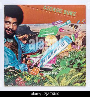 LP cover of Follow the Rainbow, the 13th studio album by keyboardist George Duke, which was released in 1979 Stock Photo