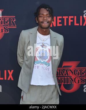 Jack Dylan Grazer-Shazam  attend the premiere of Netflix's 'Stranger Things' Season 3 on June 28, 2019 in Santa Monica, California. Stock Photo