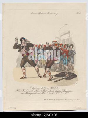 Scene from the Stradella opera. Mr. West and Mr. Radl as the Beyden ...