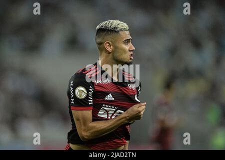 RJ - Rio de Janeiro - 05/29/2022 - BRAZILIAN A 2022, FLUMINENSE X FLAMENGO - Flamengo player Andreas celebrates his goal during a match against Fluminense at the Maracana stadium for the Brazilian A 2022 championship. Photo: Thiago Ribeiro/AGIF/Sipa USA Stock Photo