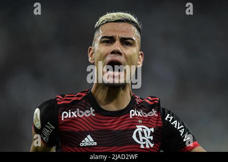 RJ - Rio de Janeiro - 05/29/2022 - BRAZILIAN A 2022, FLUMINENSE X FLAMENGO - Flamengo player Andreas celebrates his goal during a match against Fluminense at the Maracana stadium for the Brazilian A 2022 championship. Photo: Thiago Ribeiro/AGIF/Sipa USA Stock Photo