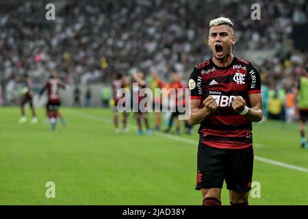 RJ - Rio de Janeiro - 05/29/2022 - BRAZILIAN A 2022, FLUMINENSE X FLAMENGO - Flamengo player Andreas celebrates his goal during a match against Fluminense at the Maracana stadium for the Brazilian A 2022 championship. Photo: Thiago Ribeiro/AGIF/Sipa USA Stock Photo