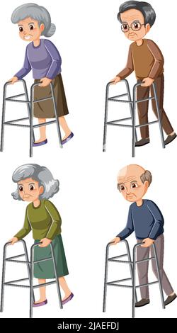 Different age of the person. Cartoon image. Generations. Vector  illustration on isolated Stock Vector Image & Art - Alamy