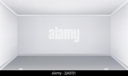 Empty hall wall Stock Vector