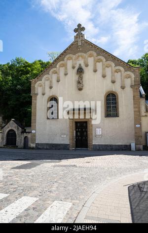 Luxembourg city, May 2022. External view of the  Romanian Orthodox Church 'Nativity of the Lord' in the city center Stock Photo