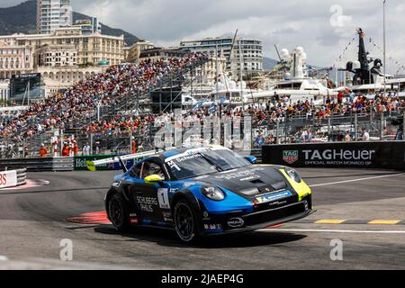 Monte-Carlo, Monaco. 29th May, 2022. #1 Morris Schuring (NL, Huber Racing), Porsche Mobil 1 Supercup at Circuit de Monaco on May 29, 2022 in Monte-Carlo, Monaco. (Photo by HIGH TWO) Credit: dpa/Alamy Live News Stock Photo