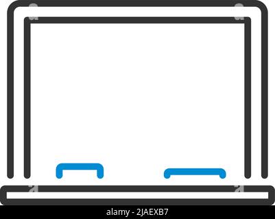Icon Of Classroom Blackboard. Editable Bold Outline With Color Fill Design. Vector Illustration. Stock Vector