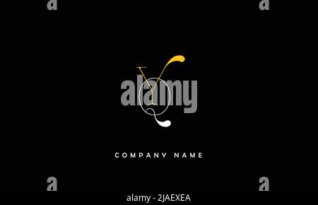 YQ, QY Alphabets Letters Logo Monogram Stock Vector