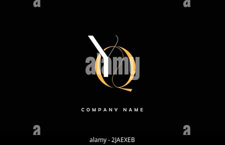 YQ, QY Alphabets Letters Logo Monogram Stock Vector