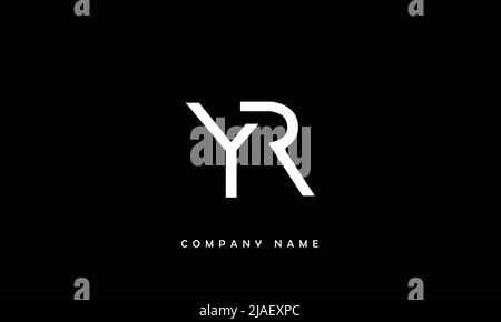 YR, RY Alphabets Letters Logo Monogram Stock Vector