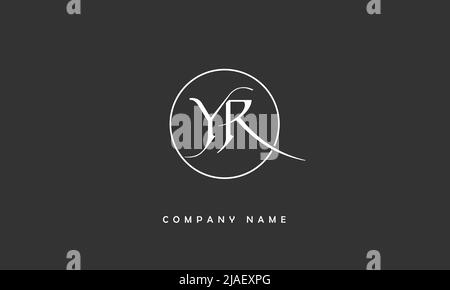 YR, RY Alphabets Letters Logo Monogram Stock Vector