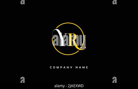 YR, RY Alphabets Letters Logo Monogram Stock Vector