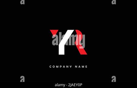 YR, RY Alphabets Letters Logo Monogram Stock Vector