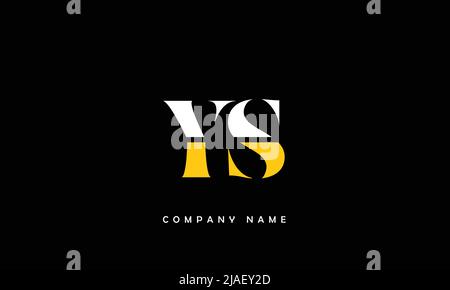 YS, SY Alphabets Letters Logo Monogram Stock Vector