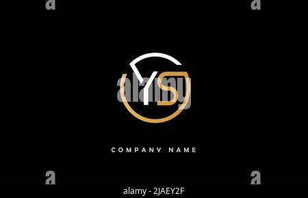 YS, SY Alphabets Letters Logo Monogram Stock Vector